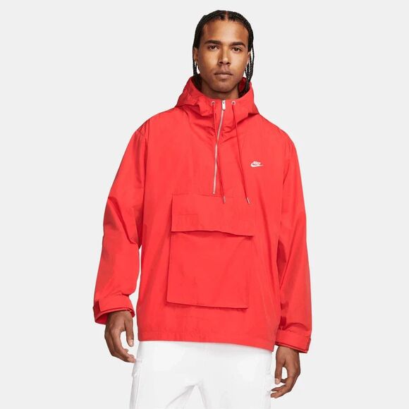Nike Circa Lined Red Anorak Jacket Waterproof Zip Up - Picture 1 of 5
